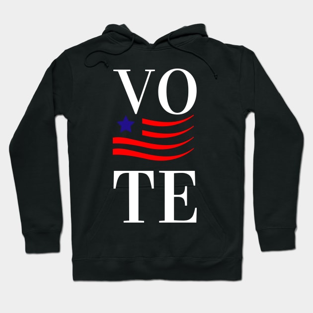 Vote USA American Flag Hoodie by Pastel Potato Shop